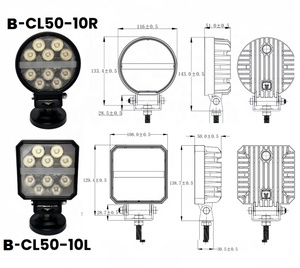 <span class=keywords><strong>Luz</strong></span> de Brazo para Excavadora CL50-10L, Blanca, 4000 Lúmenes, Clasificación IP68, para Excavadora Bobcat, Iluminación Exterior Automática - Product Image 6