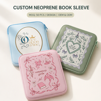 Tas Notebook Lembut Ukuran S M L Custom 3, Sarung Buku Neoprena untuk Kindle, Sarung E-reader Neoprena Tahan Air dengan Cetakan Lucu