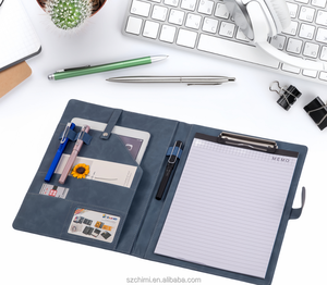 Portafolio de Cuero, Carpeta, Portapapeles, Organizador de Documentos con Tarjetero, 2 Blocs de Notas, Material de Oficina A4 - Product Image 5