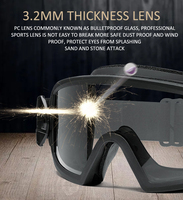 Lunettes de tir balistiques avec protection UV400 ANSI Z87, lentilles de 3,2 mm, lunettes tactiques anti-rayures et anti-buée pour la chasse et la randonnée, OEM