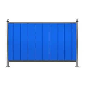 Hete Verkoop Gegalvaniseerde Roosteromheining Kit 1.8M/1.5M Panelen Voor Stalen Metalen Frame Waterdicht En Eenvoudig Te Installeren Poort