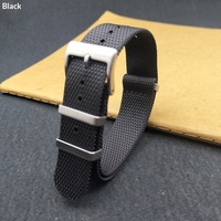 Bracelet de montre en tissu classique Lionorm, une seule pièce, 20 mm, 22 mm, respirant, durable, en nylon tressé, ceinture de montre balistique
