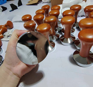 Espresso Tamper <span class=keywords><strong>Barista</strong></span> Tool Coffee Press Coffee Grounds Tamper Coffee Brewing Tool Tamping Mango antideslizante consistente - Product Image 6