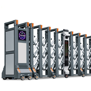 Porte coulissante automatique rétractable en aluminium de haute qualité et moderne pour les écoles, les bâtiments, les appartements, les entrées, les jardins, les villas, les hôtels - Product Image 2