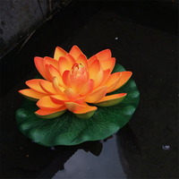 Lebensechte künstliche schwimmende Schaum Lotusblume Bunte Seerose Pad Ornament Perfekt für Hausgarten Teich Dekoration
