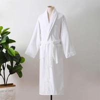 Robe de nuit avec Robe Robe élégante Blanche Spa Peignoirs de bain unisexe hommes femmes peignoir