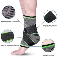Orthèse de cheville respirante en nylon unisexe pour le sport – Soutien pour la tendinite d'Achille et la fasciite plantaire, soulagement de la douleur au talon