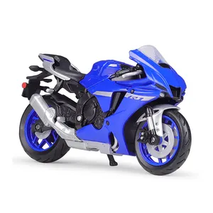 Bestselling 1/18 Maisto 2021 YZF-R1 Bulk Diecast Motorcycle Models Front Wheel Steering Motorcycle Diecast Toys