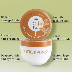 Masque capillaire réparateur à la soie de romarin sans sulfate, professionnel, en gros, étiquette privée, masque capillaire conditionneur au collagène - Product Image 1