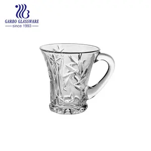 5Oz Kleine Glazen Mokken Voor Thee Drinken Aangepaste Groothandel Glas Tuimelaars Met Handvat Hoge Kwaliteit Groothandel Arabische Turkse