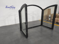 Shanghai Superhouse ventana fija arqueada de aluminio mercados chinos en línea