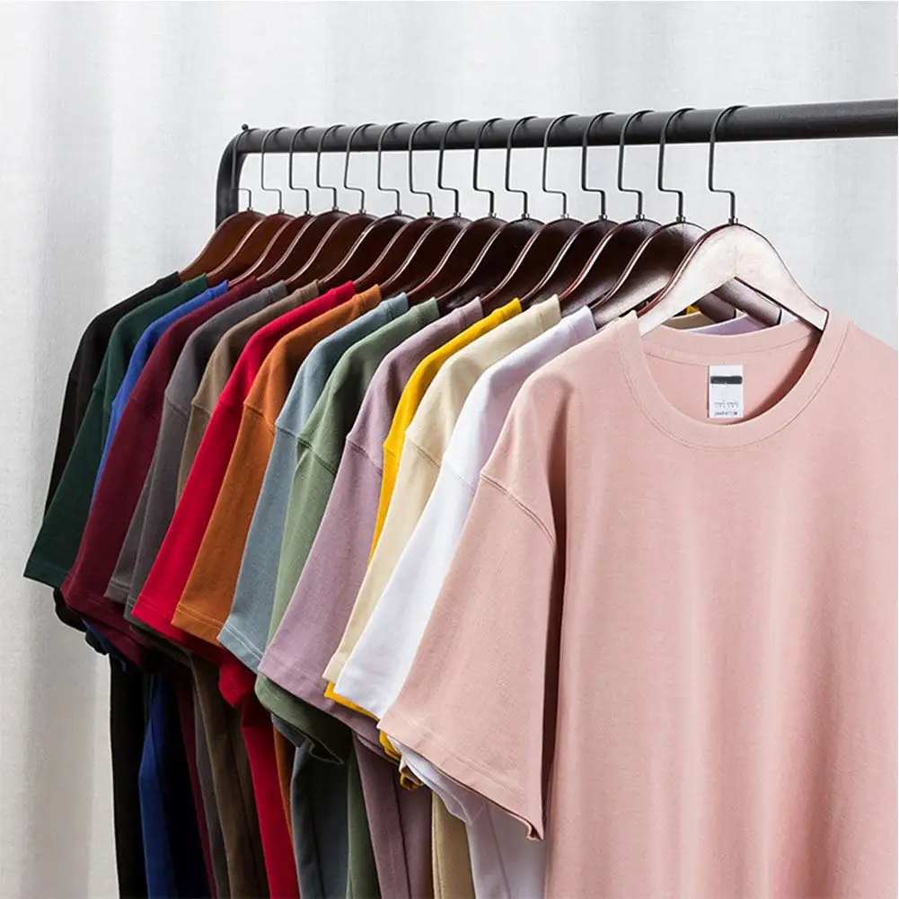 Sommer Hochwertige Marke Sommer Coole Männer, Frauen Benutzer definierte Farbe Logo T-Shirts Für Leeres T-Shirt g/m² Baumwolle Material