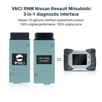 Scanner de diagnostic VNCI RNM pour voitures Nissan Renault Mitsubishi 12V, interface de diagnostic 3-en-1