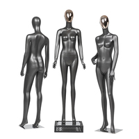 Accessoires de mannequin femme à la mode vitrine de magasin de vêtements pour femmes présentoir de mannequin complet noir et assis