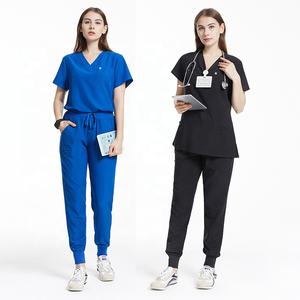 Women Scrubs Design <b>Nurse</b> Scrubs Set Top Jogger Personalized Soft Spandex Meidical Scrubs Uniforms Female Hospital Uniforms - Product Image 1