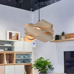Nueva lámpara colgante de chapa de madera de estilo chino para <span class=keywords><strong>restaurante</strong></span> <span class=keywords><strong>del</strong></span> sudeste asiático y pasillo de <span class=keywords><strong>Posada</strong></span> iluminación minimalista moderna - Product Image 5