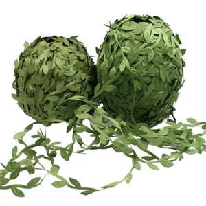 Guirnalda de hojas de sauce de seda artificial de 20 m de largo para decoración de bodas - Product Image 1