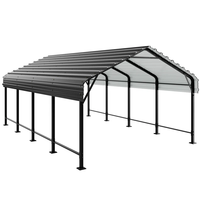 10*15 FT robuste métal véhicule abri abri de voiture auvent protection Garage ombre pour bateaux Automobiles camions Nature pression