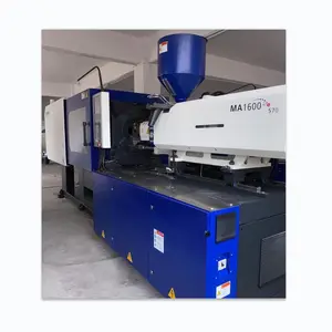 Haitian ma1600 2s 160 ton usada máquina de molde de injeção plástico com servo motor em estoque