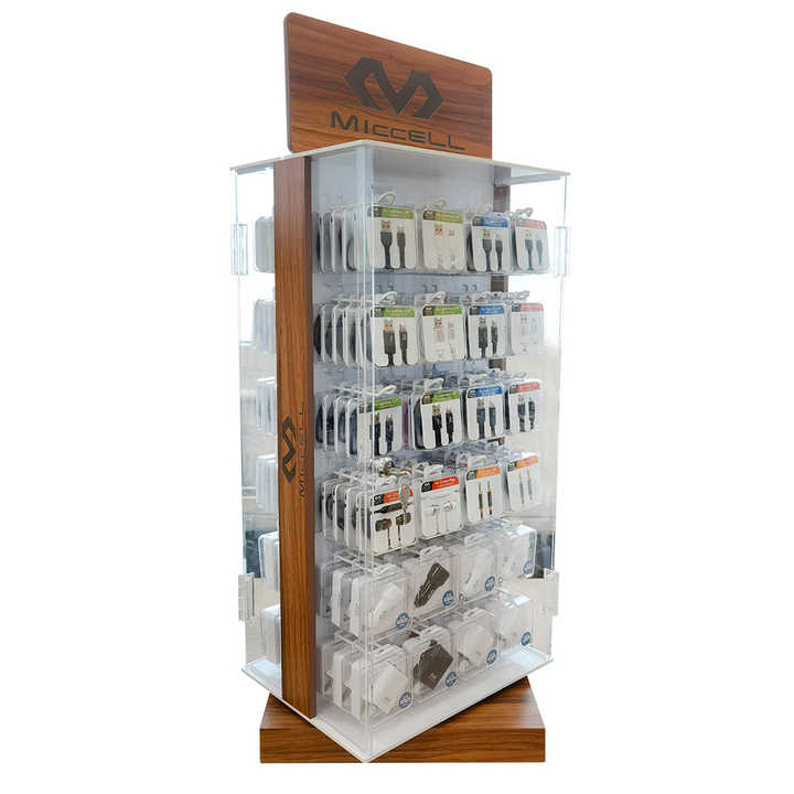 Smartphone Display Rack Shop Our Cell Phone Accessories Display Racks - Wooden & Rotatable