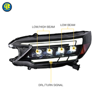 YU GUANG pour Honda CR-V 2012 2014 Phare avant, lampe de voiture, accessoires automobiles, phare LED Plug and Play, mise à niveau DRL