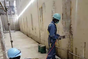 Colle polyuréthane hydrophobe écologique durable W-210 approuvée CE pour étanchéité, garantie 5 ans, réparation des fissures de sous-sol - Product Image 3