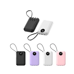 Amazon 10000 Mah Abs Mini Power Station For Smart Phone With 3Usb Powerbank Portable Small Size Power Bank