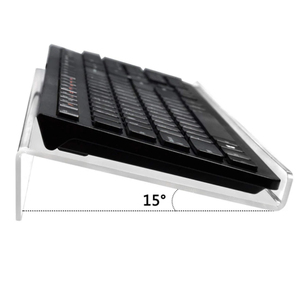 Tastaturständer, Desktop-Computer-Ständer aus klarem Acryl, PC-Mausablage, verstellbarer Schreibtischlift, neigbarer Halter, Plattformen, Füße, Display - Product Image 3