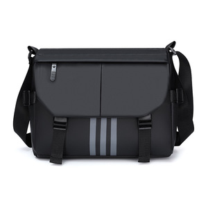 New Trendy Fashion Polyester Waterproof Crossbody Shoulder <b>Bag</b> for Men and Women Student Workwear Messenger <b>Bag</b> - Product Image 1