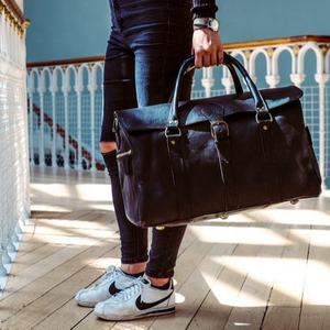 กระเป๋าเดินทางหนังแท้สำหรับผู้ชายวินเทจปรับแต่งได้โลโก้ชั้นดี LDN-0034 - Product Image 1