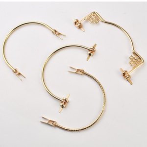 Accessoires de quincaillerie à poignée métallique pour sac à main femme, poignée de traction de haute qualité au design en fil convexe, marque privée sous licence - Product Image 4