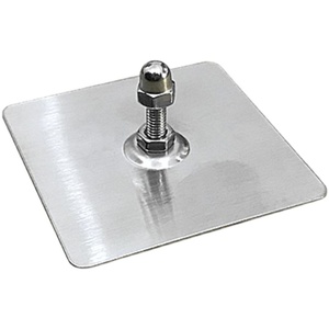 Pegboard Installation Accessories No-Drill Stainless Steel Wall Mounts For Tile And Plasterboard 4 Sets Each - Product Image 5