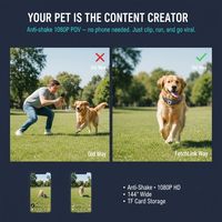 Collier intelligent pour animaux de compagnie C10 Gen-2 avec mini caméra POV, visualisation en temps réel, suivi GPS pour chiens de taille moyenne à grande, surveillance en extérieur