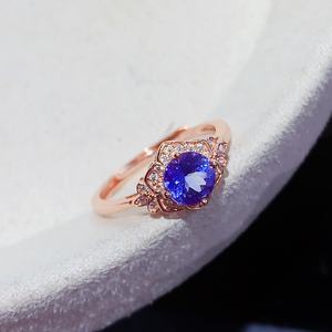 하이 퀄리티 925 스털링 실버 사파이어 보석 반지 클래식 로즈 골드 웨딩 약혼 다이아몬드 결혼식을 위한 고급 패션 - Product Image 5