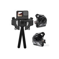Support universel pour casque de moto TELESIN série GP, pince pour tube, perche à selfie en fibre de carbone 1,2 m 3 m, sangle de poitrine pour caméra, portable
