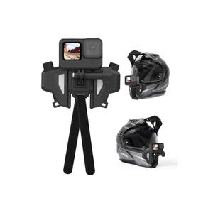 TELESIN GP Series Universal Tube Clamp Support de <span class=keywords><strong>casque</strong></span> de moto, 1.2m 3m Carbon - Fiber Selfie Stick Camera Chest Strap - Product Image 3