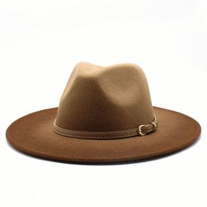 Chapeaux Fedora Ombrés Tendance pour Femme – Printemps, Automne, Hiver – Large Bord Imprimé – Idéal pour Fêtes, Affaires, Décontracté, Extérieur - Product Image 5