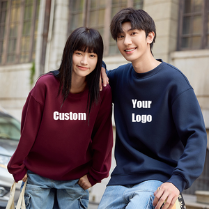 เสื้อสเวตเชิ้ตคอกลมสีพื้นขนาดใหญ่พิเศษ 400GSM พิมพ์โลโก้ตามสั่ง คุณภาพสูง ทรงสวยคงรูป ยูนิเซ็กซ์  ติดอันดับยอดนิยม - Product Image 1
