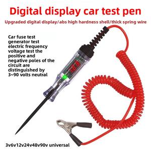 Display a LED <span class=keywords><strong>Tester</strong></span> di tensione digitale per Auto 12V 24V 70V Auto circuito di riparazione Auto fusibile strumenti del veicolo di rilevamento - Product Image 5