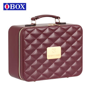 Organizador de maquillaje OBOX con espejo y cajones para almacenamiento de cosméticos en color rojo ángel, primavera 2024 - Product Image 4