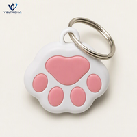 Traceur Bluetooth en forme de patte, dispositif anti-perte à alarme bidirectionnelle pour animaux de compagnie, clés, téléphone, pour chiens, chats, enfants, personnes âgées