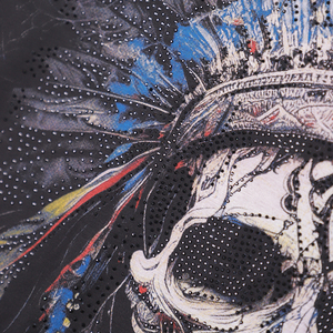 T-shirt Streetwear lourd avec logo et image T-shirts en coton surdimensionné personnalisés pour hommes Impression numérique de t-shirts - Product Image 2