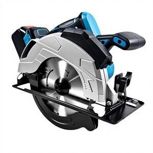 Sega circolare elettrica brushless da 7 pollici con laser, 185W; Sega portatile per lavorazione del legno con corpo <span class=keywords><strong>in</strong></span> alluminio, batteria al litio da 4.0Ah - Product Image 1