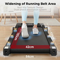 Tapis de marche sous le bureau avec inclinaison manuelle à trois niveaux, simulation de montée, large bande antidérapante, faible bruit pour la maison et le bureau