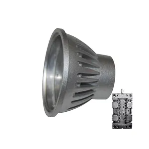 quality machining precision led light parts housing shell prototype zinc custom die mould aluminum permanent molds casting oem