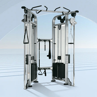 Appareil de musculation professionnel à câbles croisés, machine multi-entraînement à poulies réglables, pile de poids en acier de 75 kg pour l'entraînement des bras