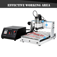 Mini machine de gravure CNC de bureau DIY Hobby Mini CNC 3040 3 axes / 4 axes pour le bois, les circuits imprimés, l'acrylique