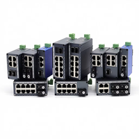 Convertisseur de média Ethernet industriel Mini 1000 Mbps 1-8 ports RJ45 SC/FC/SFP Fibre Optique Compact Montage sur rail DIN 0-20 KM