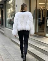 Veste en fourrure d'agneau blanche véritable de haute qualité, épaisse et moelleuse, élégante et décontractée, veste en cachemire pour femmes pour l'hiver