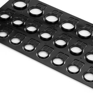 Triple nuevo medidor de anillo de plástico U.S U.K E.U tamaño mandril anillo medidores hoja tamaño medidor herramienta Snap Out - Product Image 6